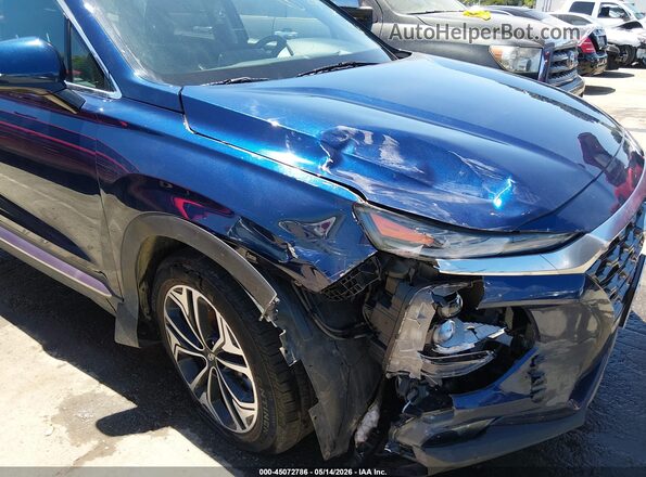 5NMS3CAA7LH290119 2020 HYUNDAI SANTA FE Blue Widok z przodu