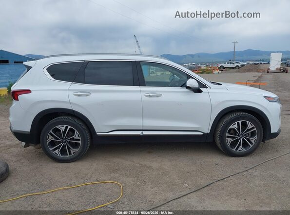 5NMS3CAAXLH215981 2020 HYUNDAI SANTA FE White Vista interior trasera
