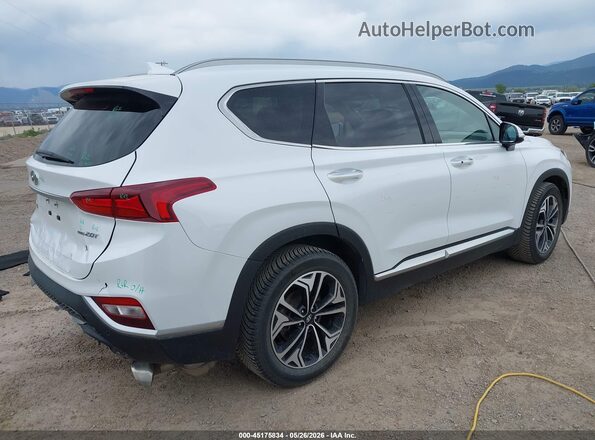 5NMS3CAAXLH215981 2020 HYUNDAI SANTA FE White Trasero derecho