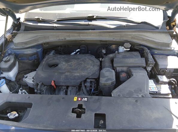 5NMS3CAD1KH049617 2019 HYUNDAI SANTA FE Синий Вид сзади