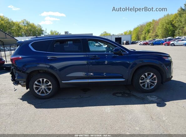 5NMS3CAD1KH049617 2019 HYUNDAI SANTA FE Синий Вид задней части салона
