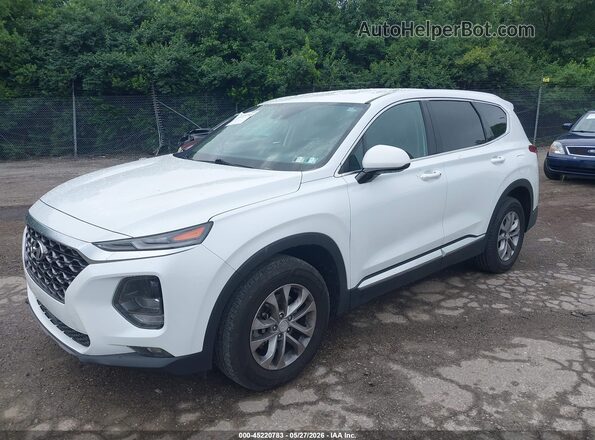 5NMS3CAD1LH181262 2020 HYUNDAI SANTA FE White Przód lewy