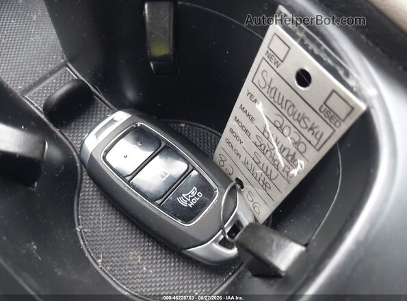 5NMS3CAD1LH181262 2020 HYUNDAI SANTA FE White Widok deski rozdzielczej