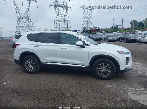 5NMS3CAD1LH181262 2020 HYUNDAI SANTA FE White Widok wnętrza 360 stopni