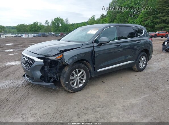 5NMS3CAD2LH193615 2020 HYUNDAI SANTA FE Gray Передня ліва чверть