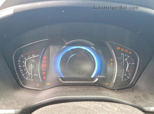 5NMS3CAD4LH169607 2020 HYUNDAI SANTA White ხელსაწყოთა პანელის ხედი