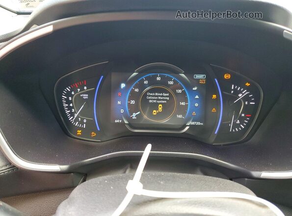 5NMS3CAD5LH213078 2020 HYUNDAI SANTA White Սարքավորումների վահանակի տեսք