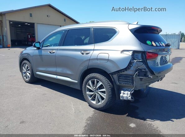 5NMS3CAD6LH146961 2020 HYUNDAI SANTA FE Gray Trasero izquierdo