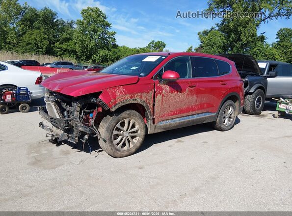 5NMS3CAD7LH268518 2020 HYUNDAI SANTA FE Red Առջևի ձախ երեք քառորդ տեսարան