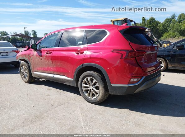 5NMS3CAD7LH268518 2020 HYUNDAI SANTA FE Red Հետևի ձախ