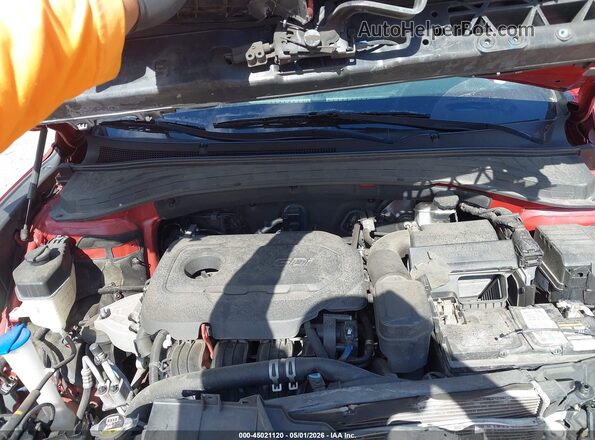 5NMS3CAD8KH004982 2019 HYUNDAI SANTA FE Red უკანა ხედი