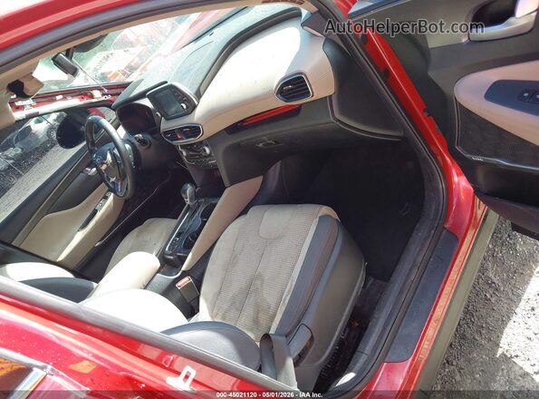 5NMS3CAD8KH004982 2019 HYUNDAI SANTA FE Red წინა სალონის ხედი