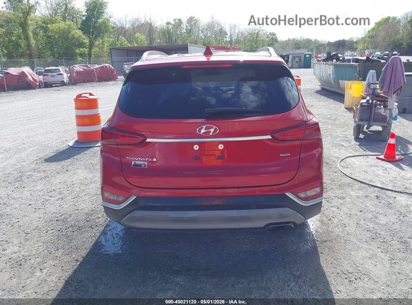 5NMS3CAD8KH004982 2019 HYUNDAI SANTA FE Red 
