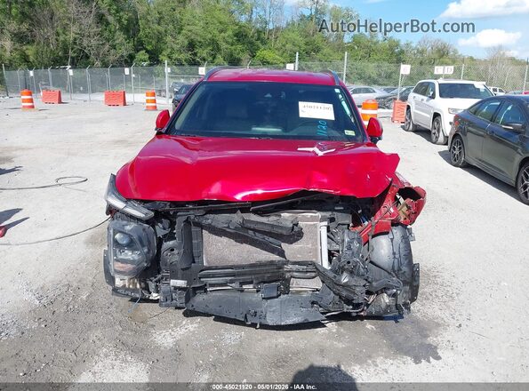 5NMS3CAD8KH004982 2019 HYUNDAI SANTA FE Red ხელსაწყოთა პანელის ხედი