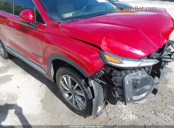 5NMS3CAD8KH004982 2019 HYUNDAI SANTA FE Red 