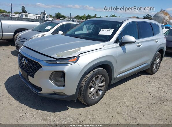 5NMS3CAD8KH028750 2019 HYUNDAI SANTA FE Silver Front left