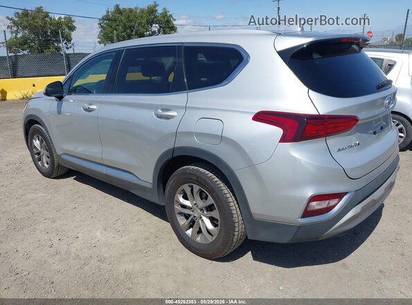 5NMS3CAD8KH028750 2019 HYUNDAI SANTA FE Silver Rear left