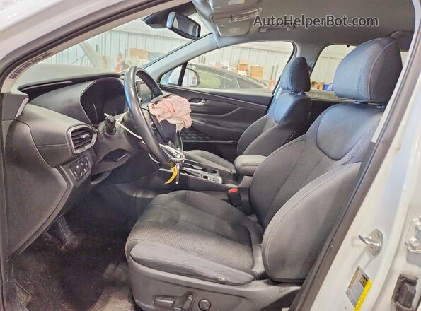 5NMS3CAD8KH070738 2019 HYUNDAI SANTA White Вид салону спереду