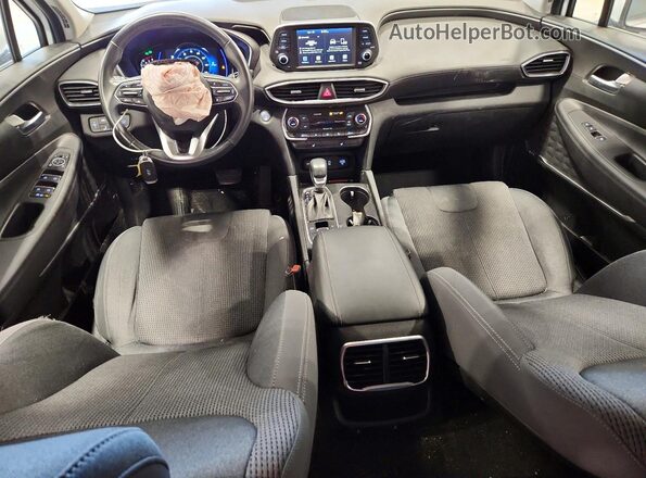 5NMS3CAD8KH070738 2019 HYUNDAI SANTA White Вид панелі приладів