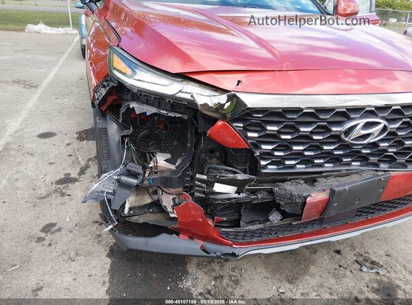 5NMS3CAD8KH096658 2019 HYUNDAI SANTA FE Orange Widok z przodu