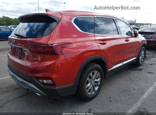 5NMS3CAD8KH096658 2019 HYUNDAI SANTA FE Orange Tył prawy