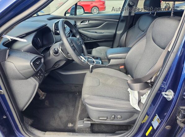 5NMS3CAD9LH226464 2020 HYUNDAI SANTA Синий Вид салона спереди