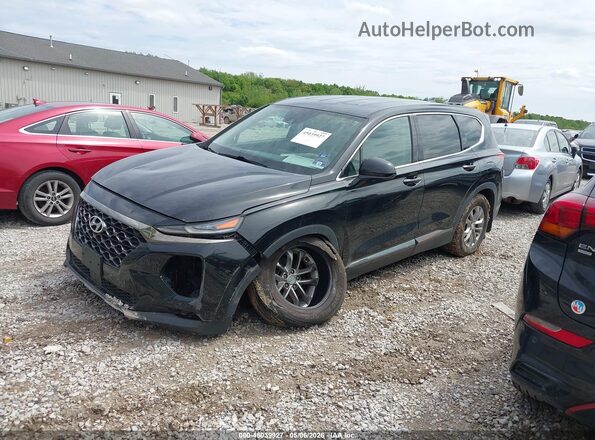 5NMS3CADXKH132334 2019 HYUNDAI SANTA FE Black Передня ліва чверть