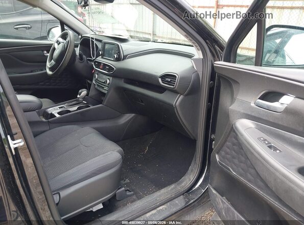 5NMS3CADXKH132334 2019 HYUNDAI SANTA FE Black Вид салону спереду
