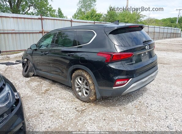 5NMS3CADXKH132334 2019 HYUNDAI SANTA FE Black Задня ліва чверть