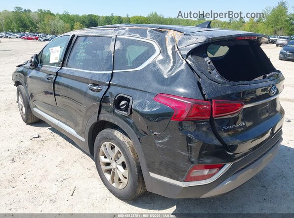 5NMS3CADXLH170986 2020 HYUNDAI SANTA FE Black Trasero izquierdo