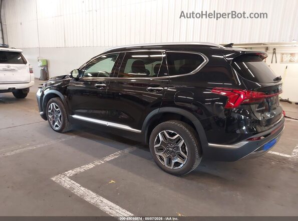 5NMS3DA10PH000363 2023 HYUNDAI SANTA FE HYBRID Black უკანა მარცხენა