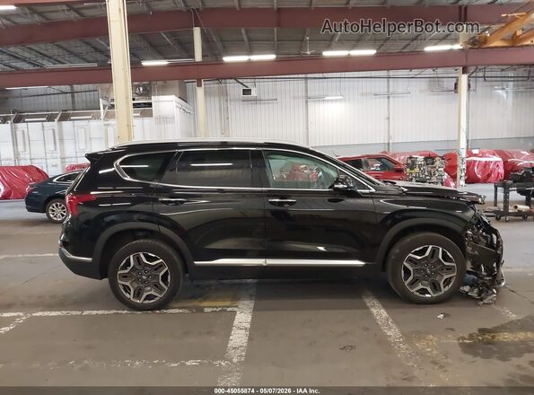 5NMS3DA10PH000363 2023 HYUNDAI SANTA FE HYBRID Black უკანა სალონის ხედი