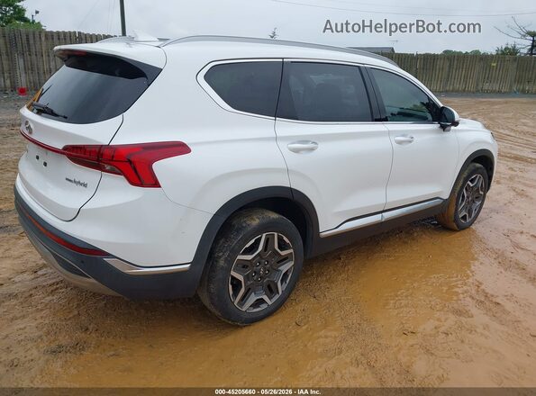 5NMS3DA18PH001499 2023 HYUNDAI SANTA FE HYBRID White Tył prawy