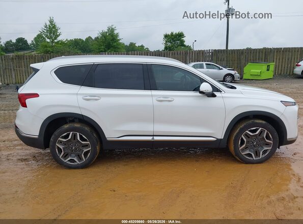 5NMS3DA18PH001499 2023 HYUNDAI SANTA FE HYBRID White Widok wnętrza z tyłu