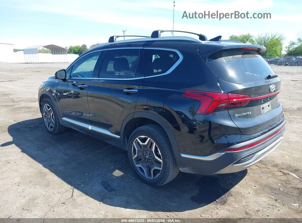 5NMS3DA18PH009747 2023 HYUNDAI SANTA FE HYBRID Black Rear left