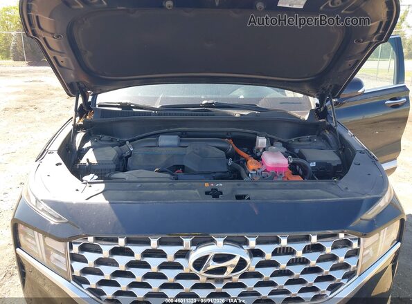 5NMS3DA18PH009747 2023 HYUNDAI SANTA FE HYBRID Black Rear view