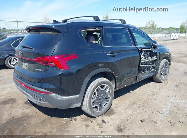 5NMS3DA18PH009747 2023 HYUNDAI SANTA FE HYBRID Black Rear right