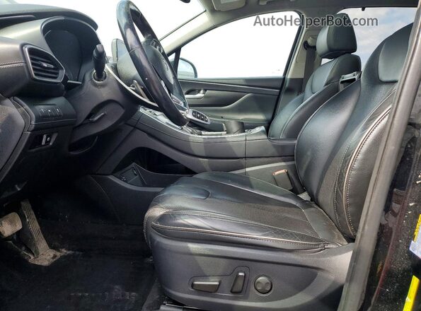 5NMS3DAJ5MH342872 2021 HYUNDAI SANTA Black Widok wnętrza z przodu