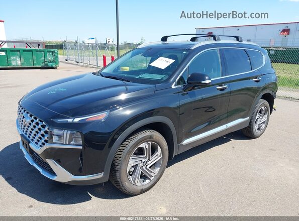 5NMS3DAJ7PH644538 2023 HYUNDAI SANTA FE Черный Передняя левая четверть