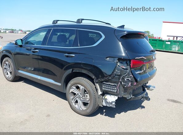 5NMS3DAJ7PH644538 2023 HYUNDAI SANTA FE Черный Задняя левая четверть