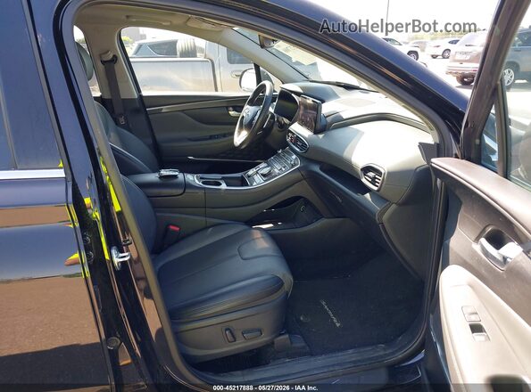 5NMS3DAJ7PH644538 2023 HYUNDAI SANTA FE Черный Вид салона спереди