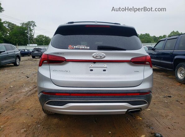 5NMS3DAJ8MH372738 2021 HYUNDAI SANTA Silver უკანა ხედი