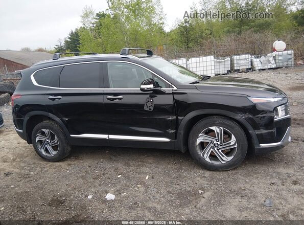 5NMS3DAJ9NH432219 2022 HYUNDAI SANTA FE Black Սալոնի հետևի տեսք