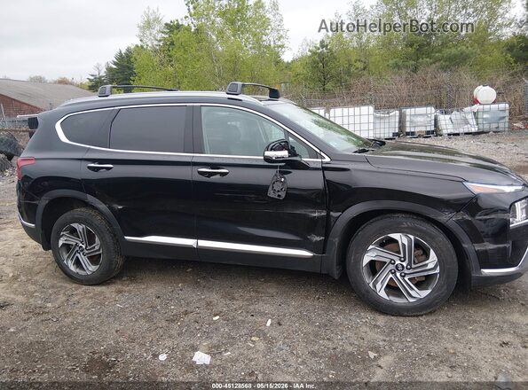 5NMS3DAJ9NH432219 2022 HYUNDAI SANTA FE Black Դիմացի տեսք