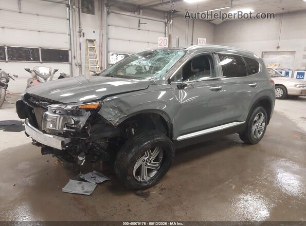 5NMS3DAJXNH460191 2022 HYUNDAI SANTA FE Gray Vista tres cuartos delantera izquierda