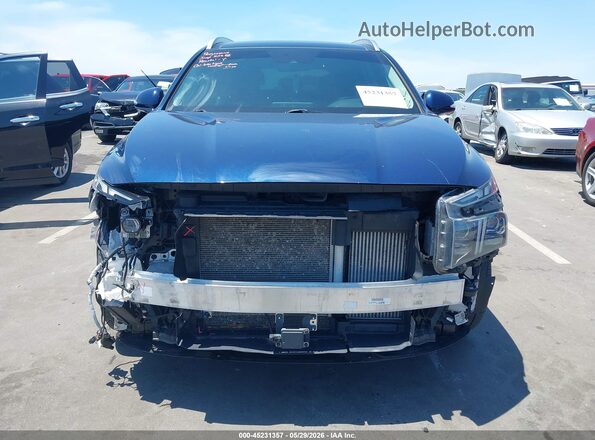 5NMS44AL1MH332063 2021 HYUNDAI SANTA FE Blue Вид задньої частини салону