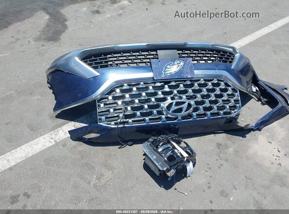 5NMS44AL1MH332063 2021 HYUNDAI SANTA FE Blue Вид щитка приладів