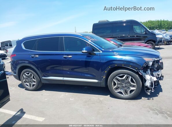 5NMS44AL1MH332063 2021 HYUNDAI SANTA FE Blue Панорамний вид салону 360°