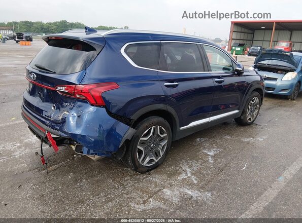5NMS44AL2NH462418 2022 HYUNDAI SANTA FE Blue Задня права чверть