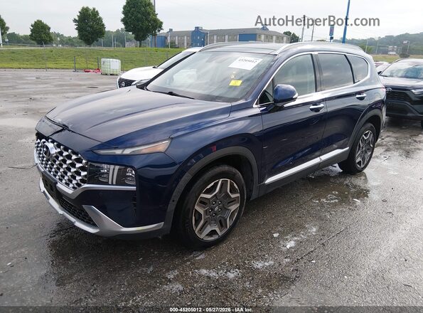 5NMS44AL2NH462418 2022 HYUNDAI SANTA FE Blue Передня ліва чверть